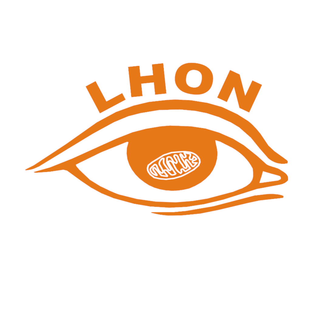 LHON symbol white
